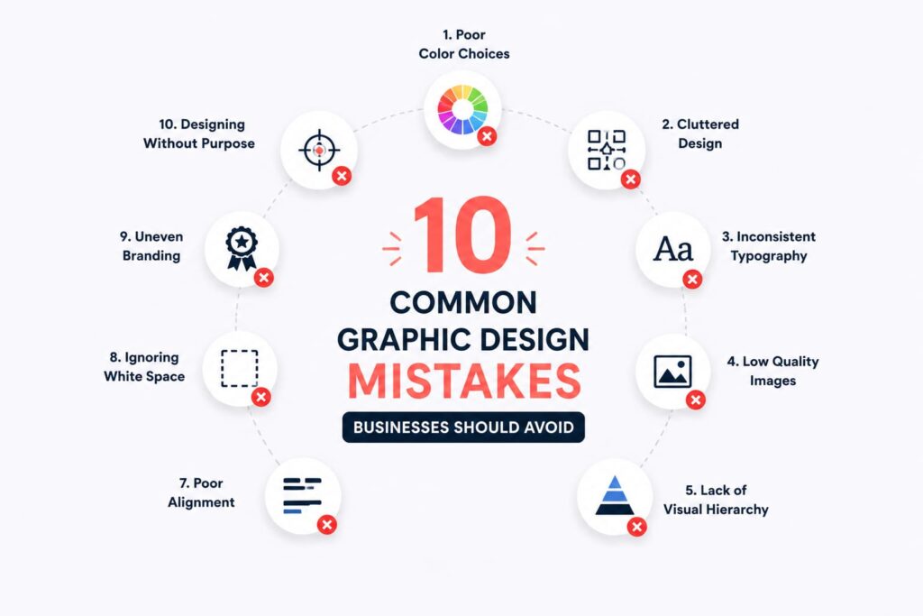 10 Common Graphic Design Mistakes Businesses Should Avoid 10 Comon Image 1 1024x683